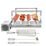 Churrasqueira Inox Giragrill 4 Espetos + 3 Acessórios Especiais