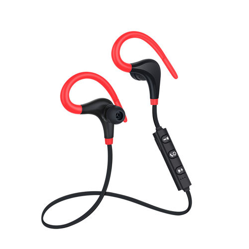 CIC Fone de Ouvido Bluetooth Esporte Corrida Música Sem Fio Vermelho