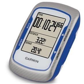 Ciclocomputador Garmin com GPS, Cronômetro, Zona Alvo Manual, Resistente a Água, Frequência Cardíaca, Azul e Branco - Edge 500