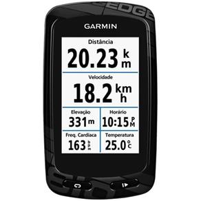 Ciclocomputador Garmin Edge 810 com GPS, Cronômetro, Batimentos Cardíacos, Bluetooth, Resistente à Água - Preto