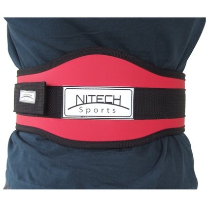 Cinto para Musculação Reforçado com Velcro Simples - Nitech Sports