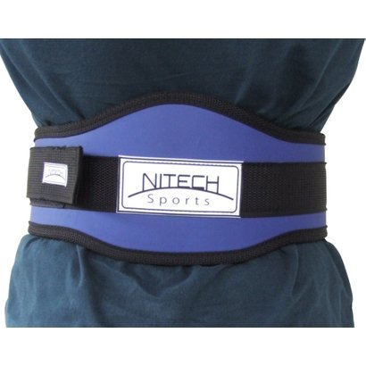 Cinto para Musculação Reforçado com Velcro Simples - Nitech Sports