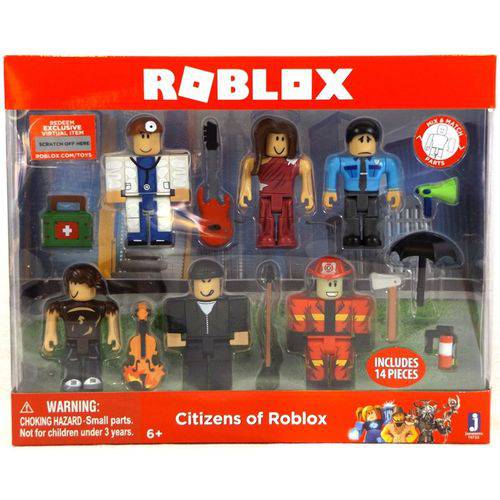 Tudo Sobre Citizens Of Roblox Roblox 6 Figure Pack - jogo de fabrica da liga da justiça no roblox