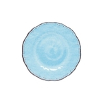 Cj 6 Pratos De Sobremesa De Melamina Azul 23,5Cm - F9-25946