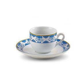 Cj. Xicara de Café e Píres de Porcelana 90Ml Amalfi - F9-17216