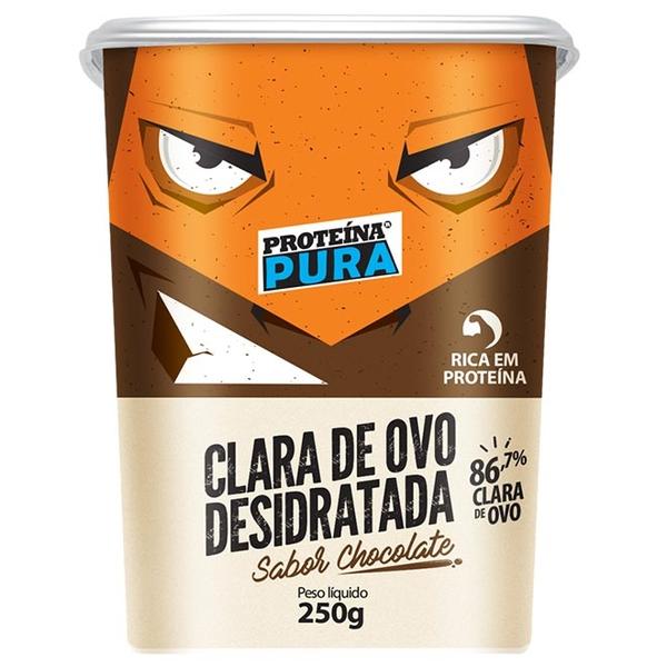 Clara de Ovo Desidratada Chocolate 250g - Proteína Pura