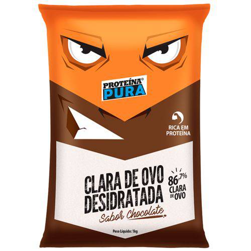 Tudo sobre 'Clara de Ovo Desidratada - Sabor Chocolate - 1Kg Proteina Pura'