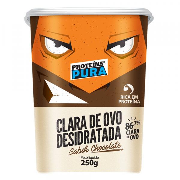 Clara de Ovo Desidratada Sabor Chocolate 250g Proteína Pura - Proteina Pura