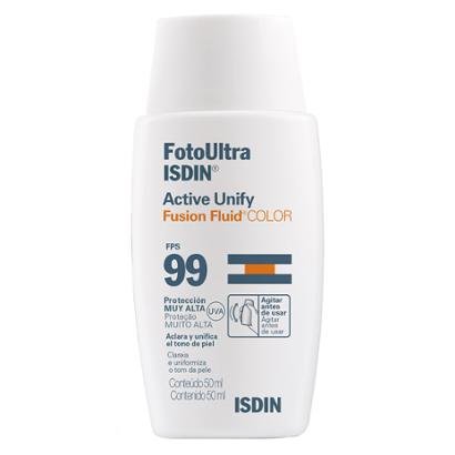 Clareador Facial Isdin - FotoUltra Active Unify Fusion Fluid Color FPS 99 50ml