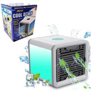 Climatizador Ar Ventilador Luminaria Agua Cool Cooler Gelado