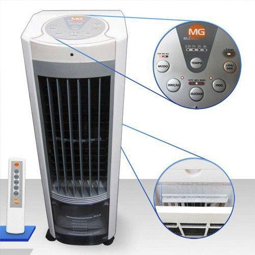Climatizador e Umidificador de Ar Portátil Frio Mg Eletro 110v 4 em 1 com Timer e 3 Velocidades