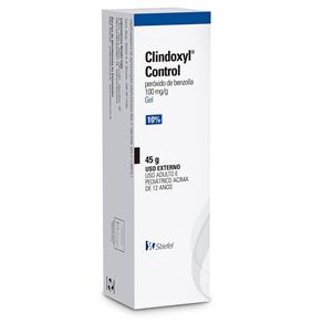 Clindoxyl Control 10% 45g - Peróxido de Benzoíla 50mg/g Gel Tratamento da Acne