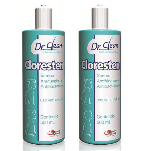 Cloresten Shampoo 500 Ml Dr. Clean Combo 2 Unidades