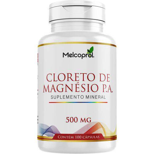 Cloreto de Magnésio - 100 Cápsulas 500mg - Melcoprol