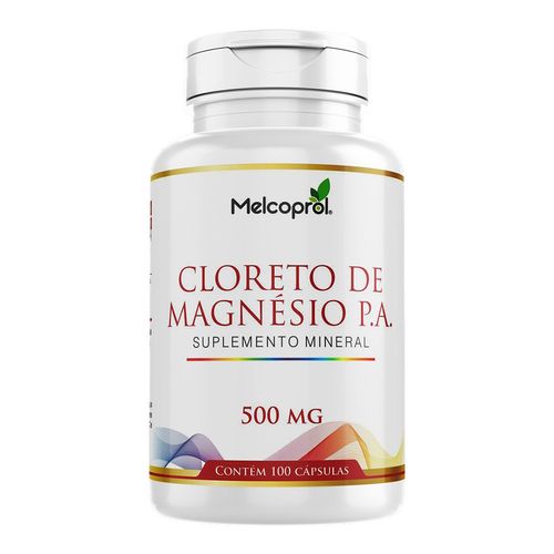 Cloreto de Magnésio P.A. - 100 Cápsulas - Melcoprol
