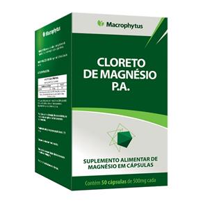 Cloreto de Magnésio P.A 500mg 50cáps