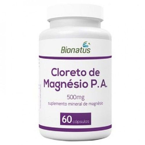 Cloreto de Magnesio P.a 500mg com 60 Cápsulas
