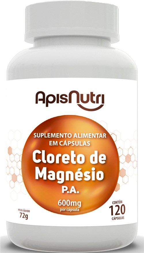 Cloreto de Magnésio P.A. Apisnutri 120 Capsulas