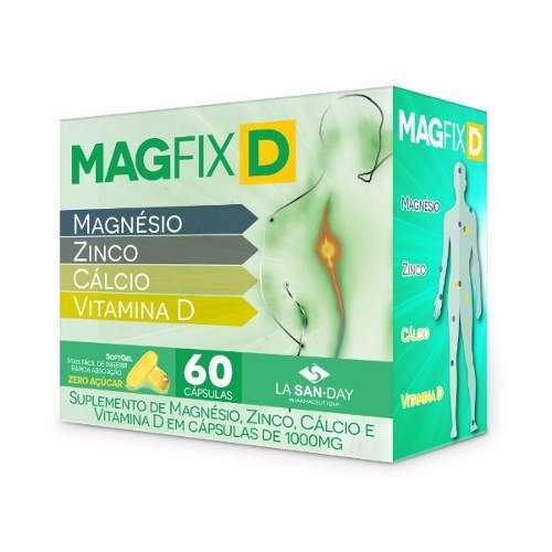 Tudo sobre 'Cloreto de Magnésio + Zinco + Cálcio + Vit D + K2 - Magfix'