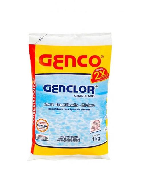 Cloro Granulado Genclor 1kg para Piscina - Genco