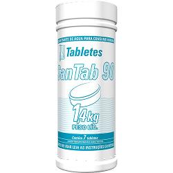 Cloro para Consumo Humano SanTab 90 Hidroall 1,4 Kg 7 Tabletes - Pastilhas