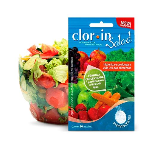 Tudo sobre 'Cloro para Salada Clor In Salad Verduras, Frutas e Legumes'