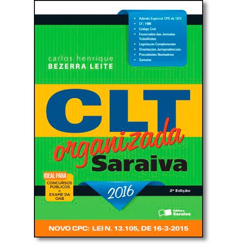 Clt Organizada - Saraiva 2016