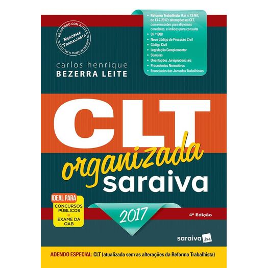 Clt Organizada - Saraiva - 4ed