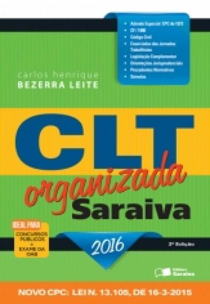 Clt Organizada - Saraiva - 2 Ed