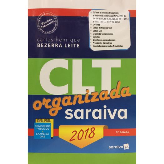 Clt Organizada - Saraiva
