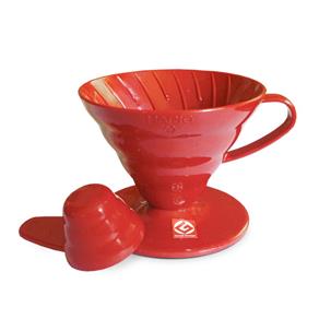 Coador de Café em Acrílico Vermelho Hario V60-01