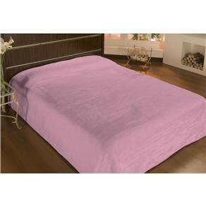 Cobertor Camesa Microfibra Liso Solteiro - Rosa