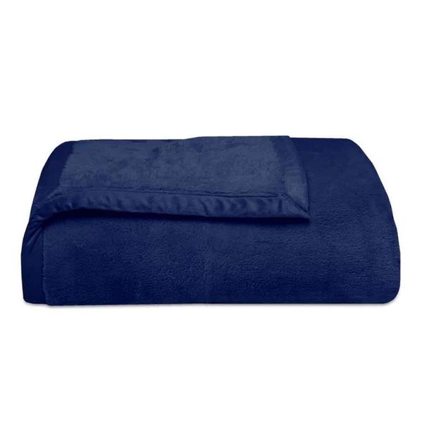 Cobertor Casal Azul Marinho 180x220 Soft Premium - Naturalle