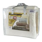 Cobertor Solteiro Europa Toque de Luxo 150 X 240cm - Marfim