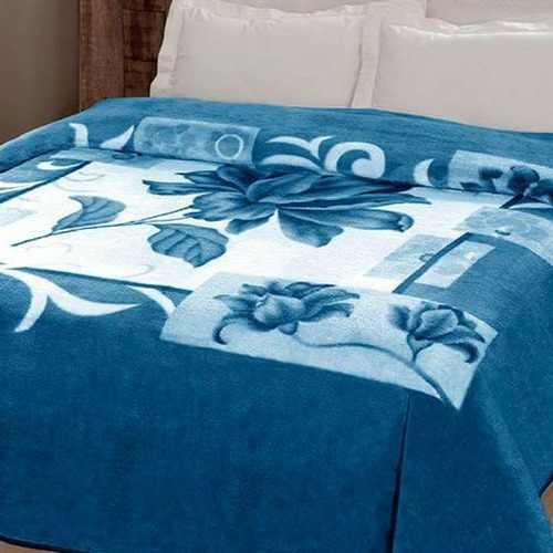 Cobertor Casal Jolitex Kyor Plus Malbec Azul 1,80x2,20m