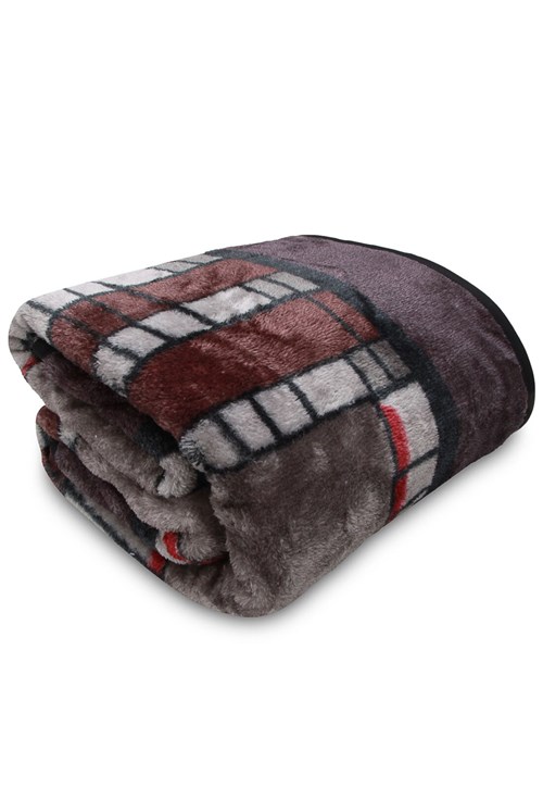 Cobertor Casal Jolitex Tradicional Invernes Cinza