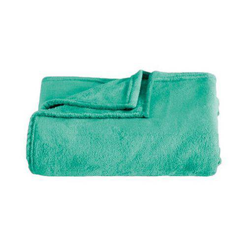 Cobertor Casal Kacyumara Blanket Microfibra Verde Aqua