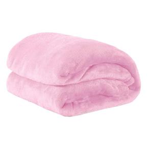 Cobertor Casal Manta de Microfibra 01 Peça (Toque Aveludado) - Rosa