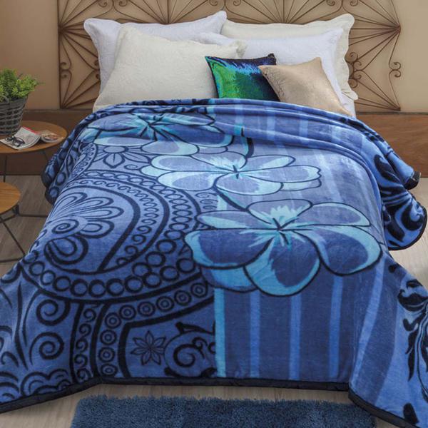 Cobertor Casal Nuria Azul Cinta - Dyuri - Jolitex