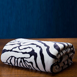 Cobertor Casal Raschel Zebra - Casa & Conforto