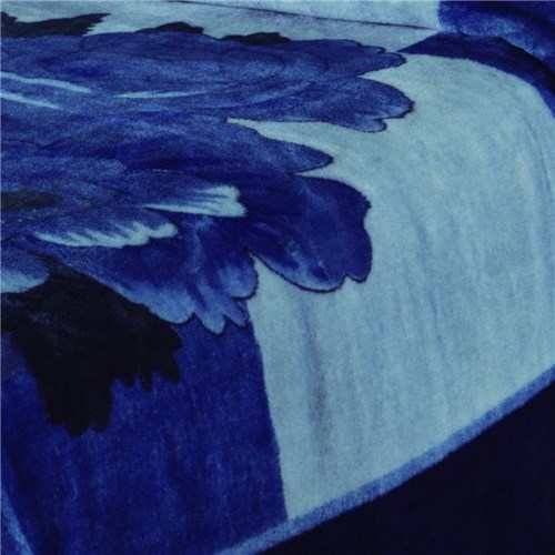 Cobertor Casal Tramore Poliéster Microfibra Jolitex 1,80mx2,20m Azul