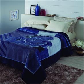 Cobertor Casal Tramore Poliéster Microfibra Jolitex 1,80mx2,20m Azul
