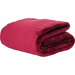 Cobertor Coral Fleece Casal 280g/m² - Vermelho
