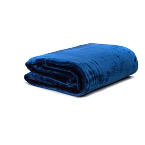 Cobertor de Casal Soft Microfibra Naturalle 300grs 1,80 X 2,20 Mts Eclipse - Azul Marinho