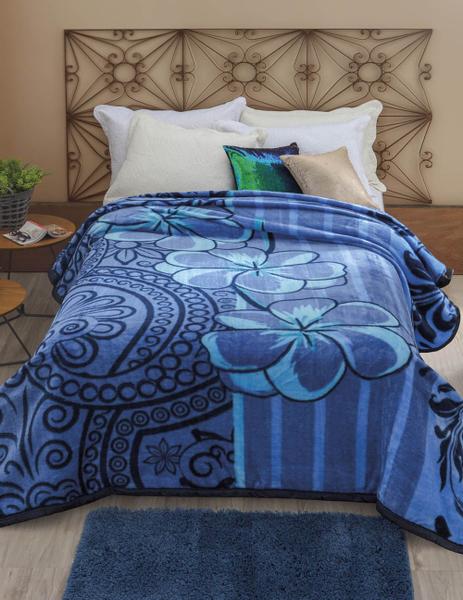 Cobertor Dyuri - Casal - Nuria - Azul - Jolitex