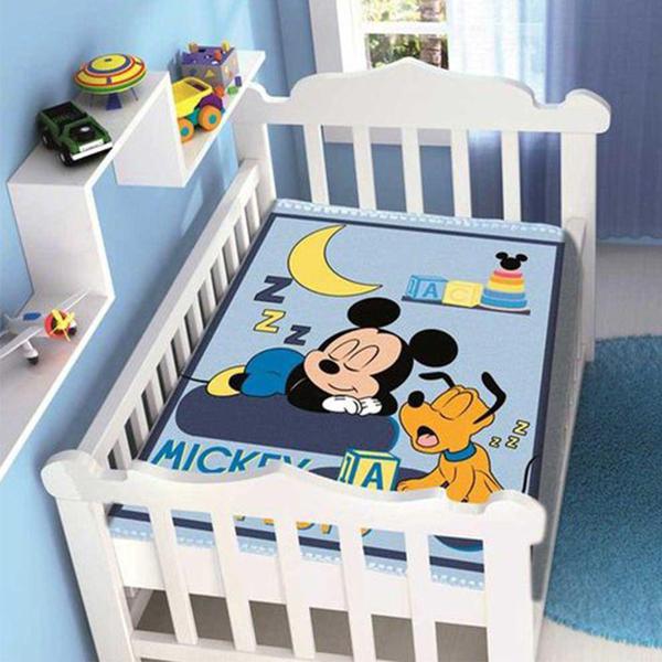 Cobertor Infantil Jolitex Raschel Mickey Sonhando Azul - Jolitex Ternille