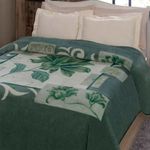 Cobertor Cama Casal Kyor Jolitex Malbec Verde 1,80x2,20m