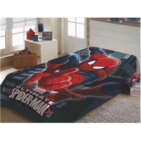 Cobertor Juvenil 1,50m X 2,00m Spiderman - Jolitex - Azul Marinho