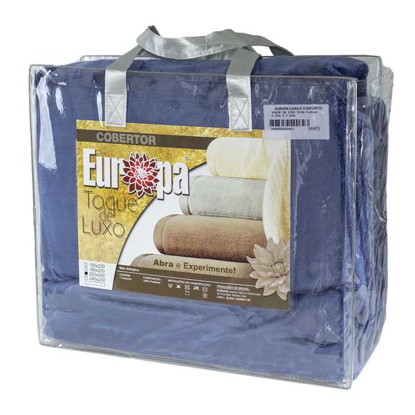 Cobertor King Size Europa Toque de Luxo 240 X 250cm - Índigo