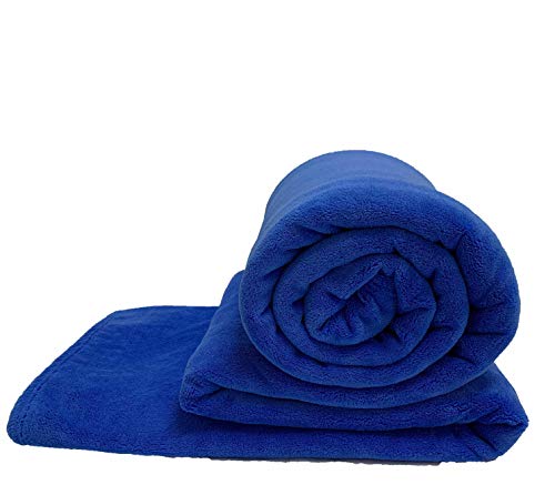Cobertor Manta CASAL em Microfibra Antialérgica Azul Claro 200g/m² 1,80 X 2,20 M – MRC Enxoval